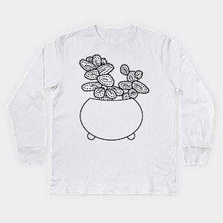 Augurkenplantje Delopsperma Echinatum Lines Kids Long Sleeve T-Shirt